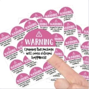 120 Stickers Warning This Package Will Cause Extreme Happiness